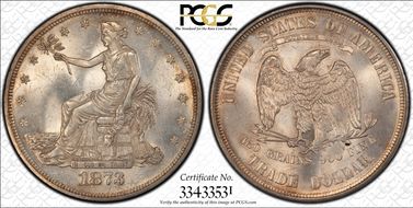 1873 T$1 Trade MS63