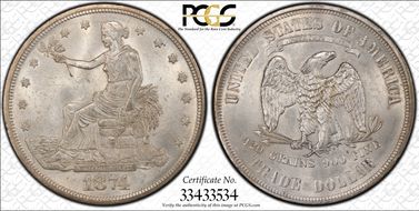 1874 T$1 MS63