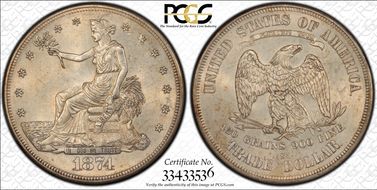 1874-S T$1 MS61