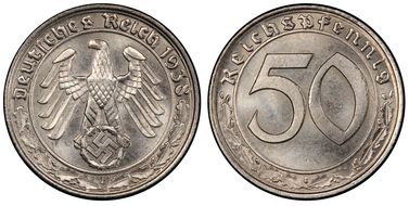 1938-E 50 Pfg J-365 MS65