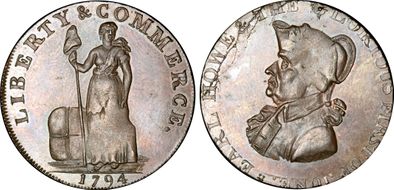 1794 Mule Talbot - Earl Howe London Edge MS63BN