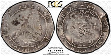 (1802) Gulden KM-193.4 C/M Madura Star N1