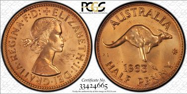 1963 Y. (p) 1/2D PR64RD