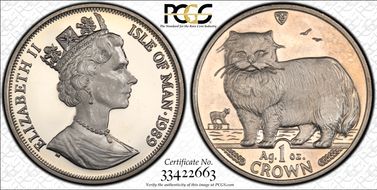 1989-PM Crown Persian Cat/Ag KM-250a PR63DCAM