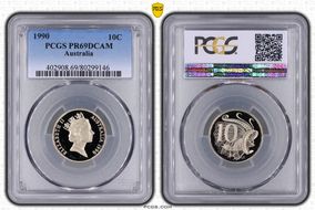 1990 10C PR69DCAM