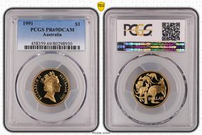 1991 $1 PR69DCAM