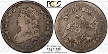 1818 25C Browning 5 VF20