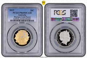 2013 20C Platypus - Partial Gilt PR69DCAM