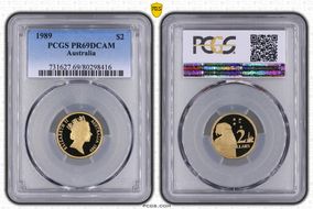 1989 $2 PR69DCAM