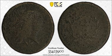 1793 1C Wreath, Vine and Bars N1BN