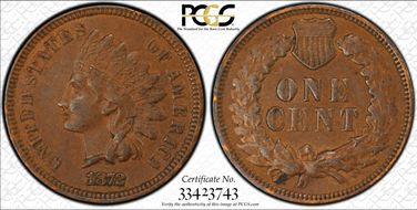 1872 1C AU53BN