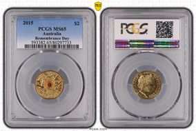 2015 $2 Remembrance Day Colorized In Flanders Fields MS65