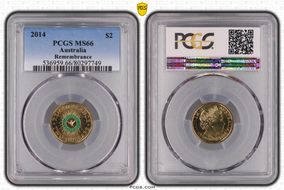 2014 $2 Remembrance - Colorized MS66