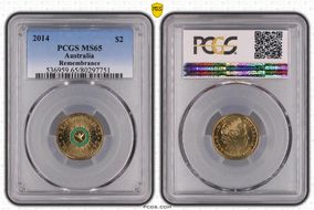 2014 $2 Remembrance - Colorized MS65