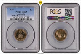 2016 $2 50 Yrs Decimal Currency MS67