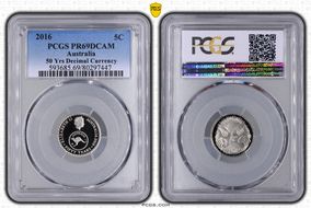 2016 5C 50 Yrs Decimal Currency PR69DCAM