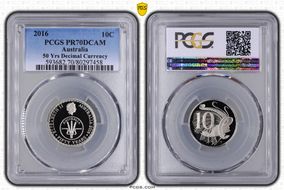 2016 10C 50 Yrs Decimal Currency PR70DCAM