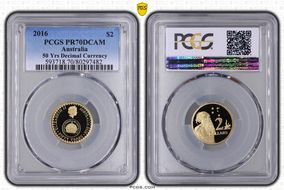 2016 $2 50 Yrs Decimal Currency PR70DCAM