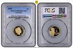 2008 $2 PR69DCAM
