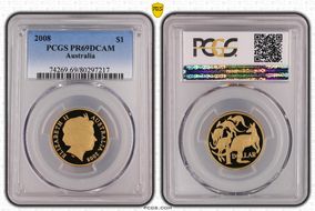 2008 $1 PR69DCAM