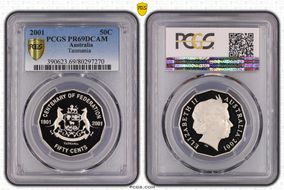 2001 50C Tasmania PR69DCAM