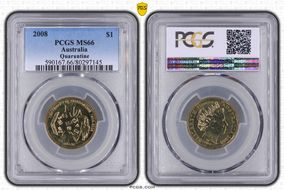 2008 $1 Quarantine MS66