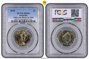 2010 $1 150th Ann Burke & Wills MS66