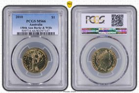 2010 $1 150th Ann Burke & Wills MS66