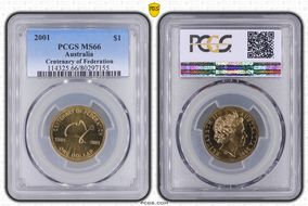 2001 $1 Centenary of Federation MS66