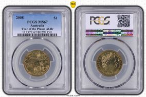 2008 $1 Year of the Planet Al-Br MS67