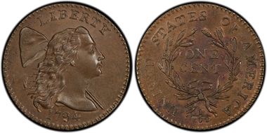 1794 1C S-31, Marred Field MS63+ BN