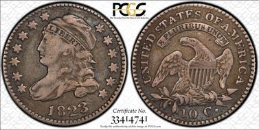 1823/2 10C JR-3 Large Es VF25