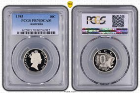 1985 10C PR70DCAM