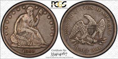 1840 50C WB-3 RPD Rev of 1839 VF35