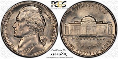 1939 5C QDR FS-802, Rev. of 1940 MS66FS