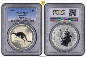 2006 $1 Kangaroo Ag MS67