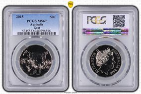 2015 50C Year of the Goat MS67