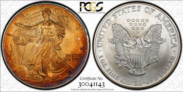 2003 $1 Silver Eagle MS68