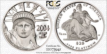 2004-W $25 Statue of Liberty PR69DCAM
