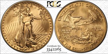 1986 $25 Gold Eagle MS69