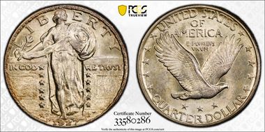 1927-D 25C MS66FH