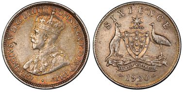 1920-M 6D KM-25  Ag AU50