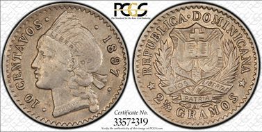 1897-A 10C AU53