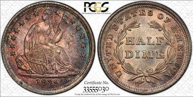 1839 H10C No Drapery MS66