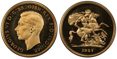 1937 £5 S-4074 PR64DCAM