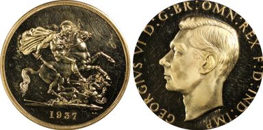 1937 £5 S-4074 PR64