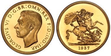 1937 £5 S-4074 PR64+ CAM