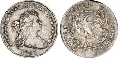 1797 $1 10x6 Stars VF30