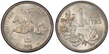 1925 Litas KM-76 Ag MS62