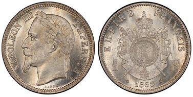 1868-A 1 Fr Gad-463 F-215 MS66